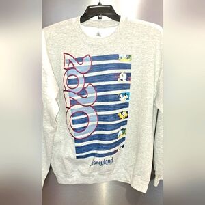 Ladies Disney Gray 2020 Walt Disney World Sweatshirt  Mickey Donald & FRNDS LRG
